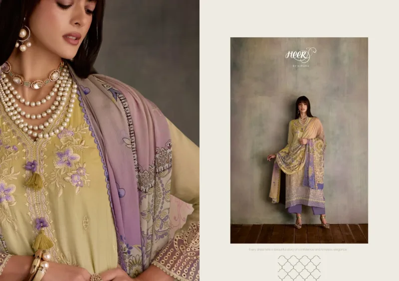 Starlight By Kimora Heer Muslin Printed Embroidery Salwar Suits 